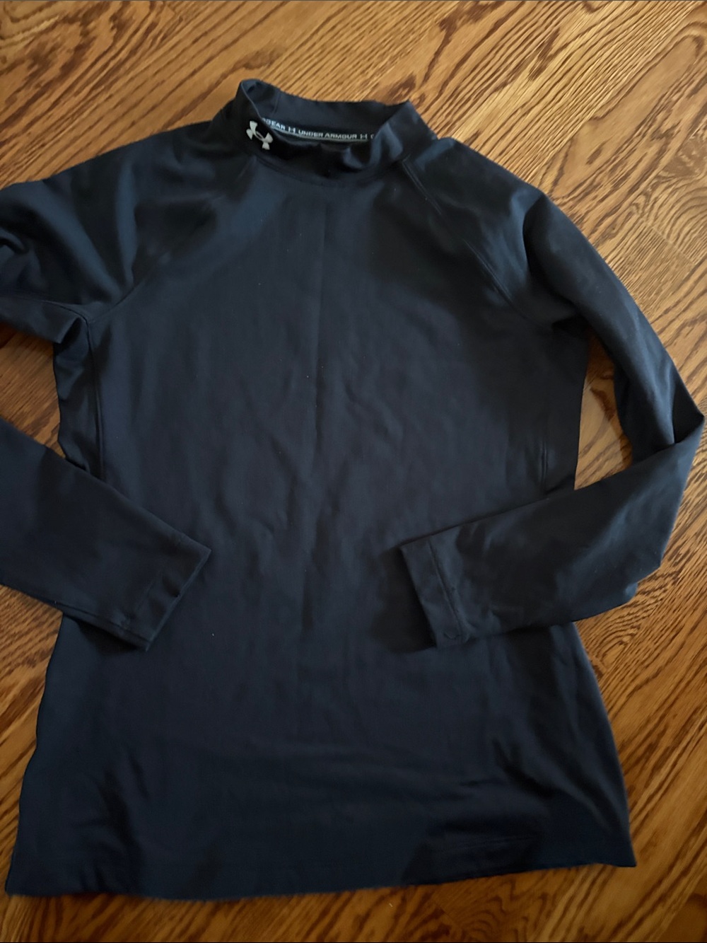 Under Armour Men's UA Cold Gear Fitted Mock Long Sleeve Black Large